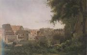 Le Colisee Vue prise des Jardins Farnese (mk11)  Jean Baptiste Camille  Corot